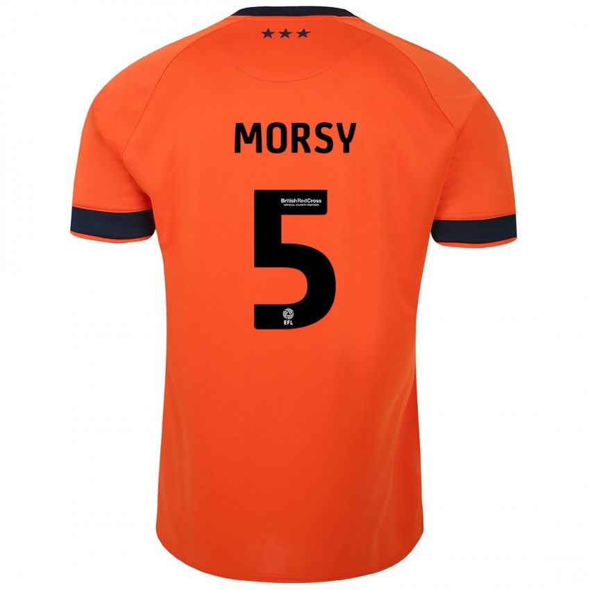 Herren Samy Morsy #5 Orangefarben Auswärtstrikot Trikot 2023/24 T-Shirt Schweiz