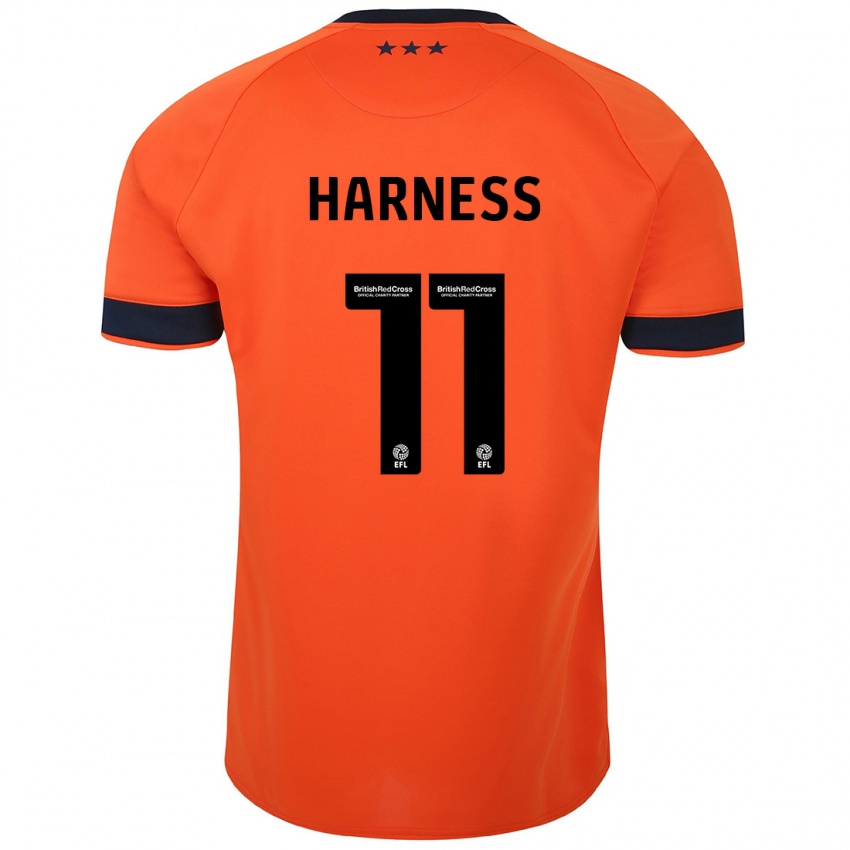 Herren Marcus Harness #11 Orangefarben Auswärtstrikot Trikot 2023/24 T-Shirt Schweiz