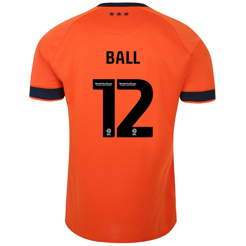 Herren Dominic Ball #12 Orangefarben Auswärtstrikot Trikot 2023/24 T-Shirt Schweiz