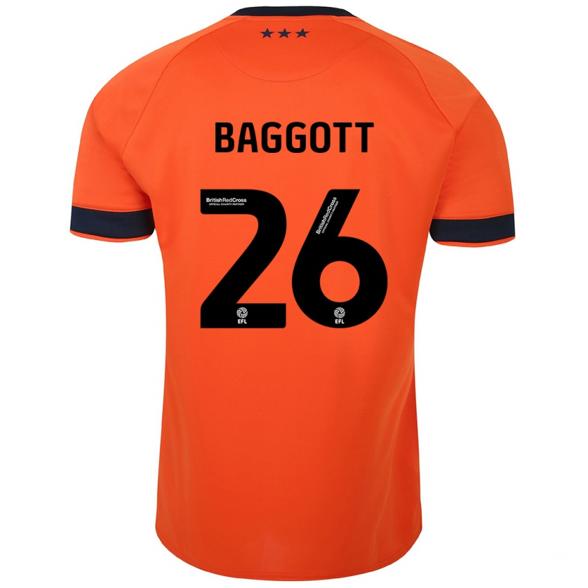 Herren Elkan Baggott #26 Orangefarben Auswärtstrikot Trikot 2023/24 T-Shirt Schweiz