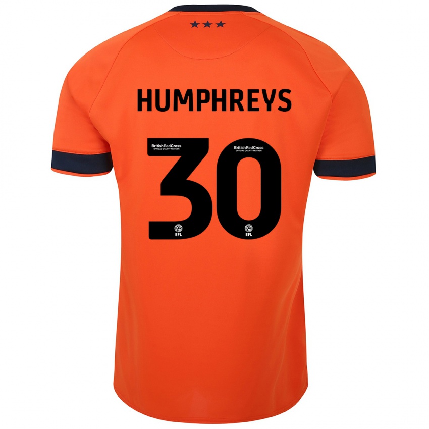 Homme Maillot Cameron Humphreys #30 Orange Tenues Extérieur 2023/24 T-Shirt Suisse