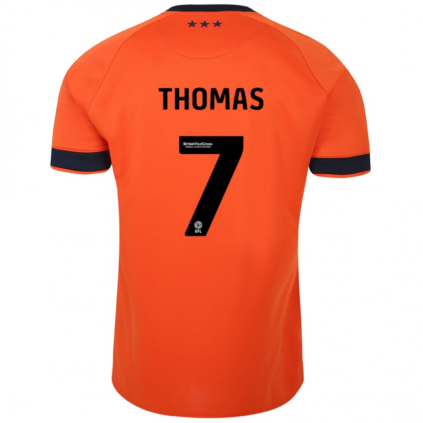 Herren Natasha Thomas #7 Orangefarben Auswärtstrikot Trikot 2023/24 T-Shirt Schweiz