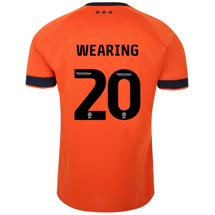 Herren Megan Wearing #20 Orangefarben Auswärtstrikot Trikot 2023/24 T-Shirt Schweiz