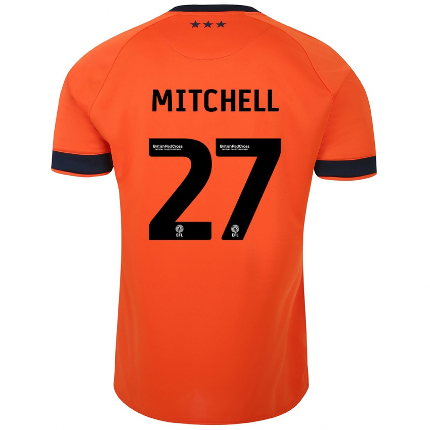 Herren Leah Mitchell #27 Orangefarben Auswärtstrikot Trikot 2023/24 T-Shirt Schweiz