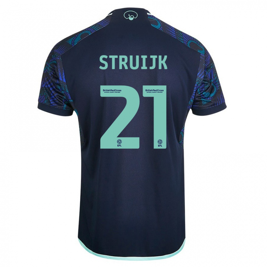 Homme Maillot Pascal Struijk #21 Bleu Tenues Extérieur 2023/24 T-Shirt Suisse