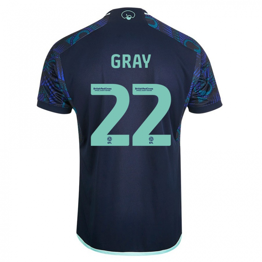 Homme Maillot Archie Gray #22 Bleu Tenues Extérieur 2023/24 T-Shirt Suisse