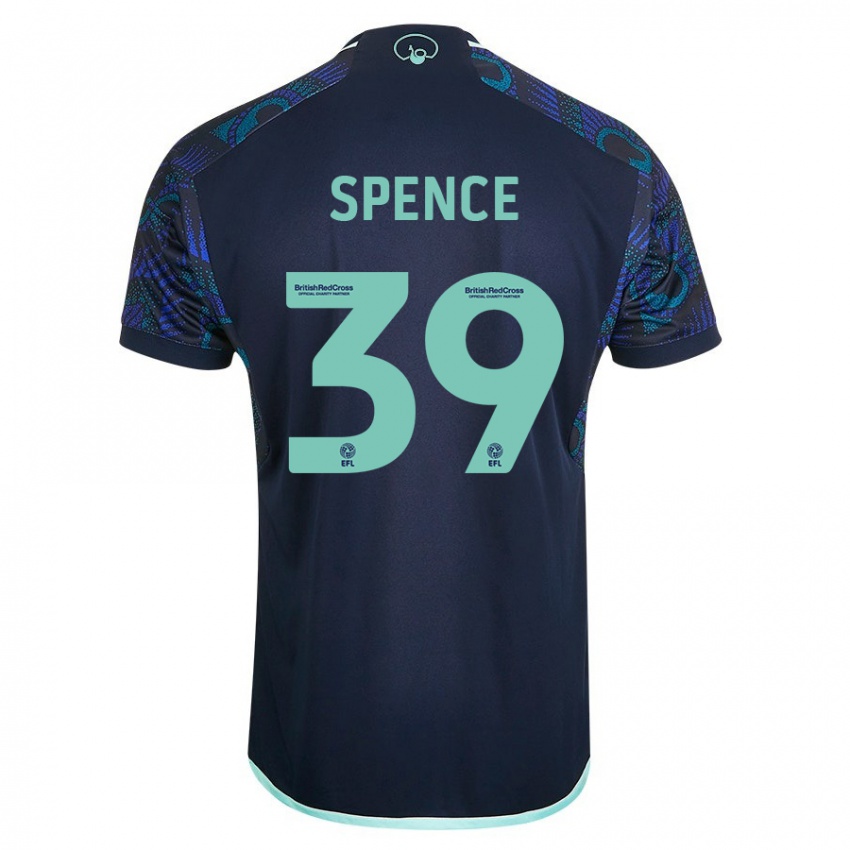 Homme Maillot Djed Spence #39 Bleu Tenues Extérieur 2023/24 T-Shirt Suisse