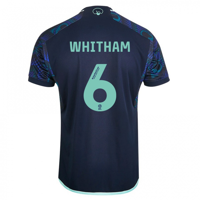 Homme Maillot Danielle Whitham #6 Bleu Tenues Extérieur 2023/24 T-Shirt Suisse