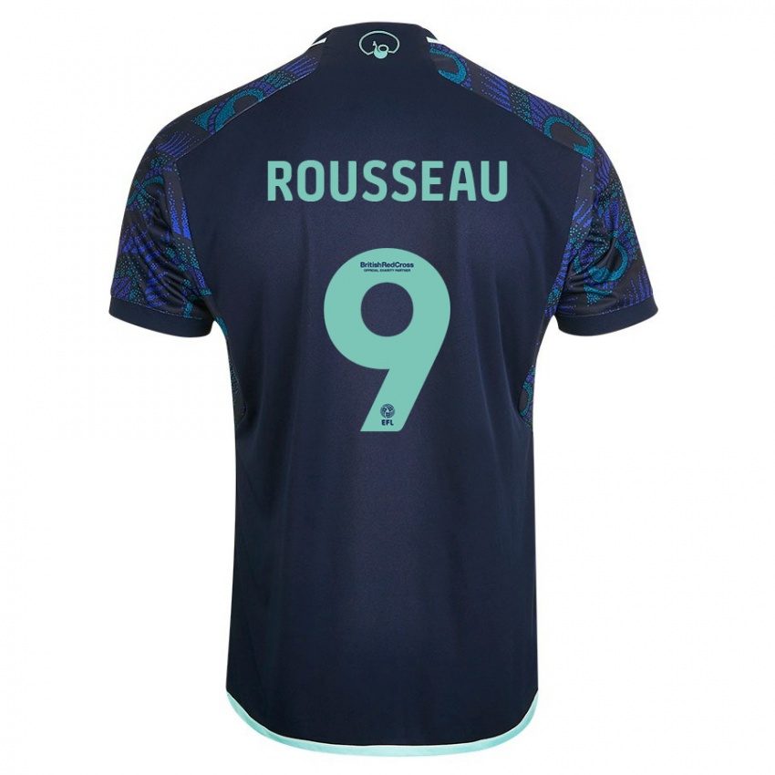 Homme Maillot Jess Rousseau #9 Bleu Tenues Extérieur 2023/24 T-Shirt Suisse