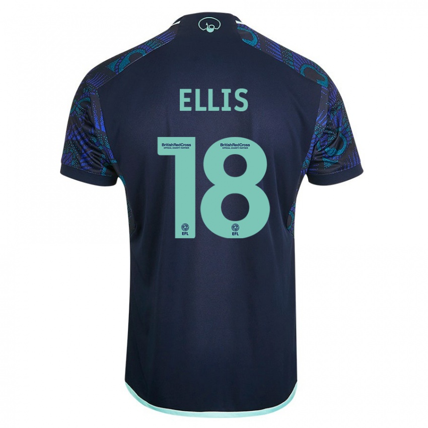 Homme Maillot Macy Ellis #18 Bleu Tenues Extérieur 2023/24 T-Shirt Suisse