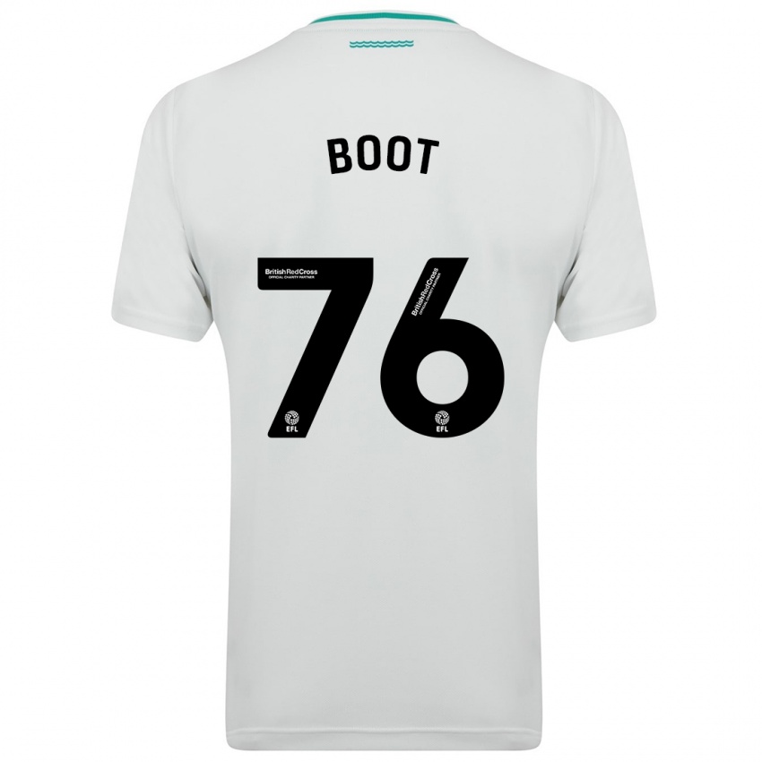 Herren Nathanael Boot #76 Weiß Auswärtstrikot Trikot 2023/24 T-Shirt Schweiz