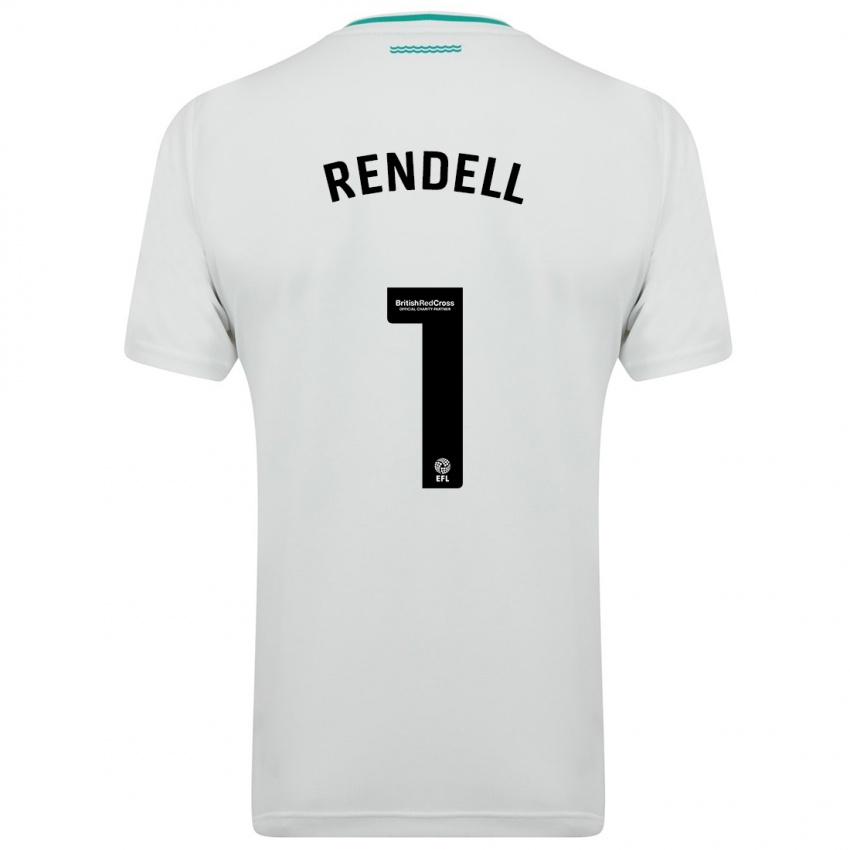 Homme Maillot Kayla Rendell #1 Blanc Tenues Extérieur 2023/24 T-Shirt Suisse