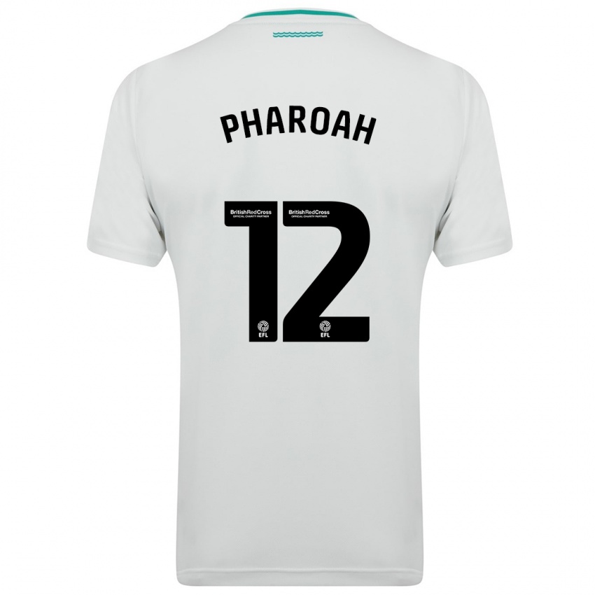 Homme Maillot Sophia Pharoah #12 Blanc Tenues Extérieur 2023/24 T-Shirt Suisse