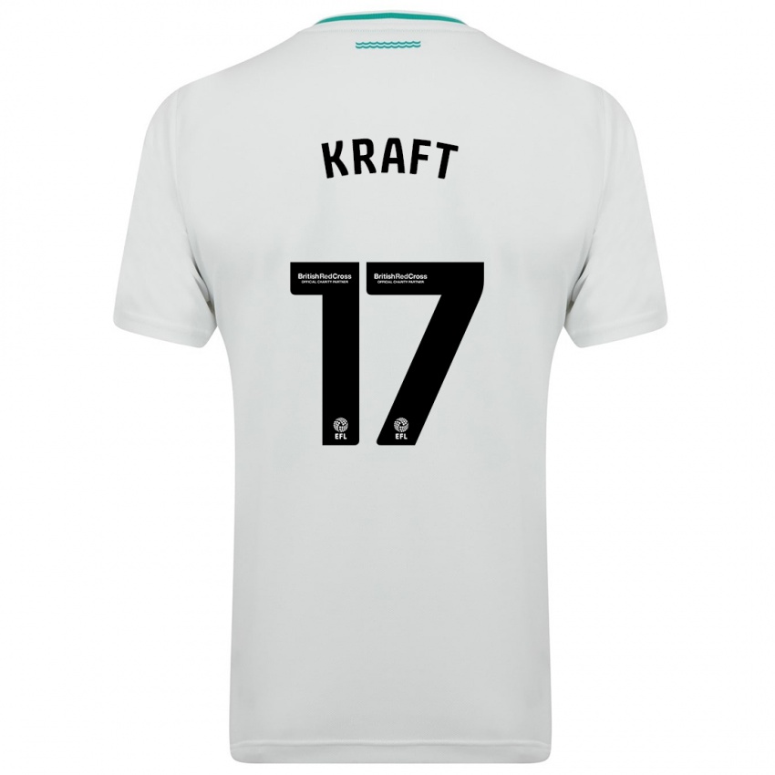 Herren Emily Kraft #17 Weiß Auswärtstrikot Trikot 2023/24 T-Shirt Schweiz