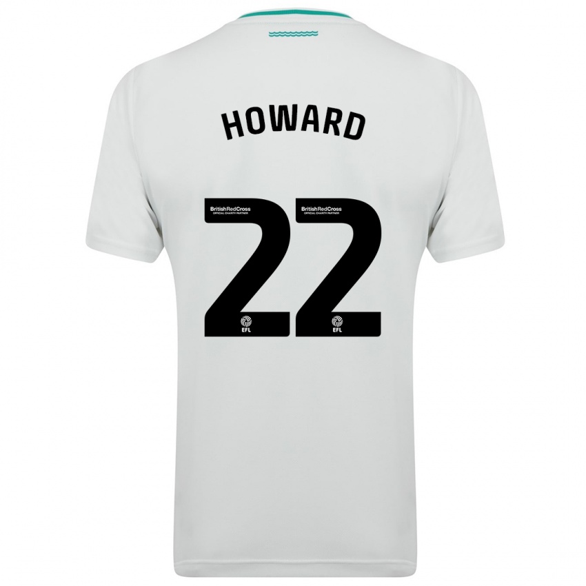 Homme Maillot Bethany-May Howard #22 Blanc Tenues Extérieur 2023/24 T-Shirt Suisse