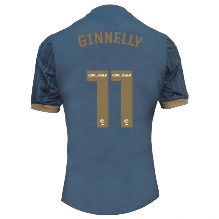 Homme Maillot Josh Ginnelly #11 Sarcelle Foncée Tenues Extérieur 2023/24 T-Shirt Suisse