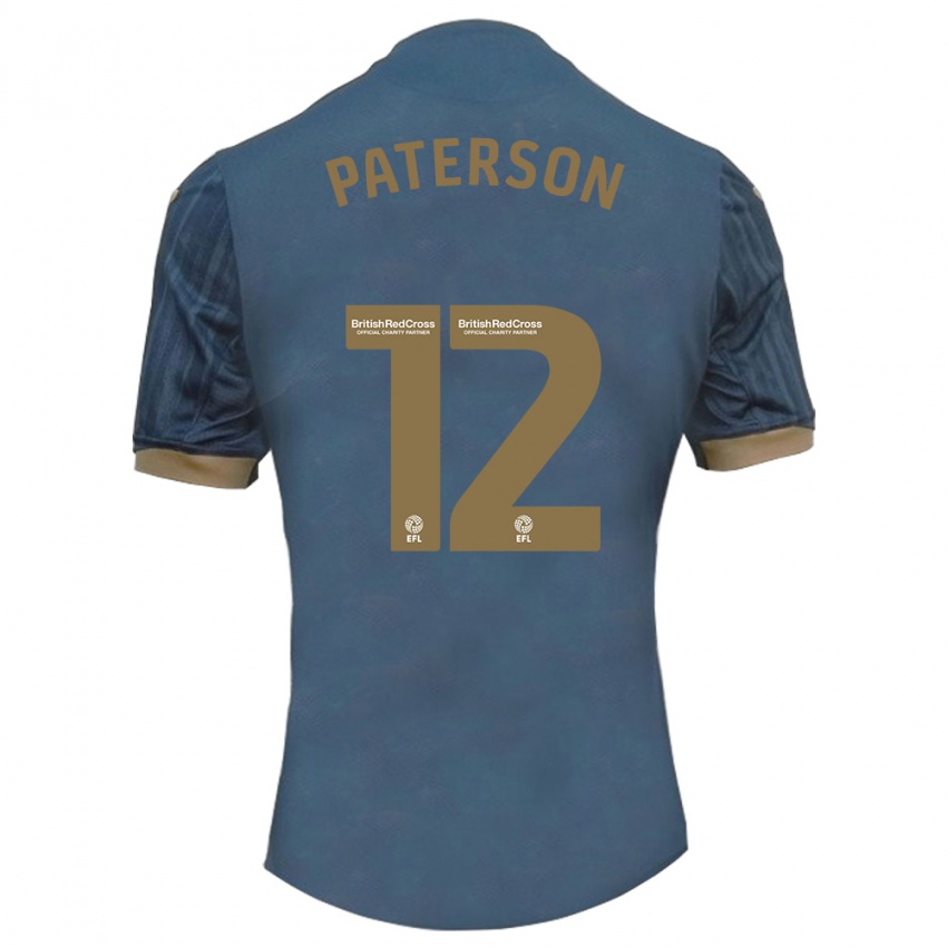 Herren Jamie Paterson #12 Dunkles Blaugrün Auswärtstrikot Trikot 2023/24 T-Shirt Schweiz