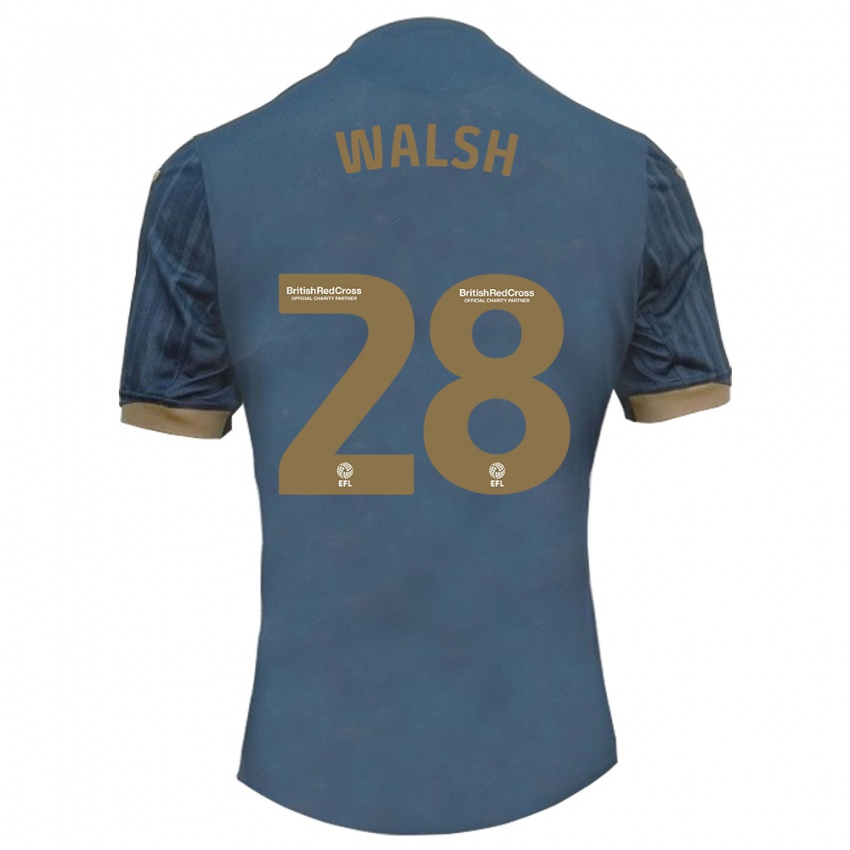 Herren Liam Walsh #28 Dunkles Blaugrün Auswärtstrikot Trikot 2023/24 T-Shirt Schweiz