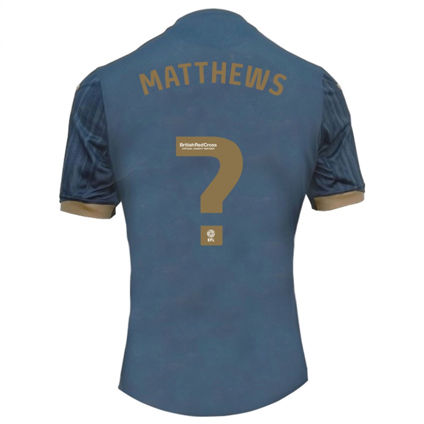 Homme Maillot Archie Matthews #0 Sarcelle Foncée Tenues Extérieur 2023/24 T-Shirt Suisse