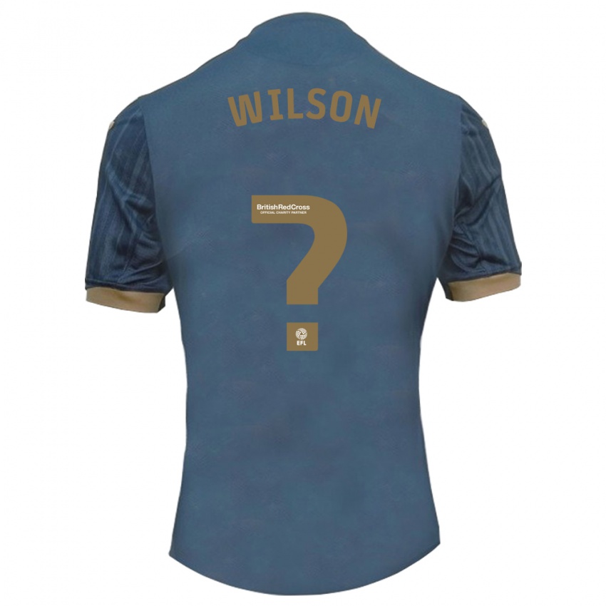 Homme Maillot Kyrell Wilson #0 Sarcelle Foncée Tenues Extérieur 2023/24 T-Shirt Suisse