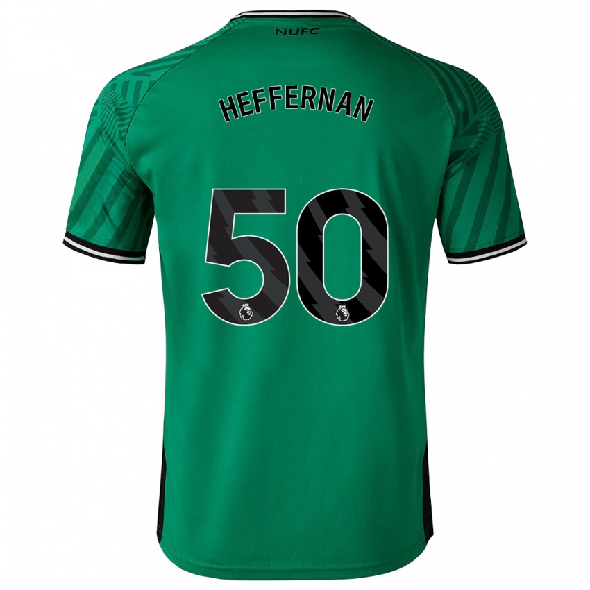 Homme Maillot Cathal Heffernan #50 Vert Tenues Extérieur 2023/24 T-Shirt Suisse