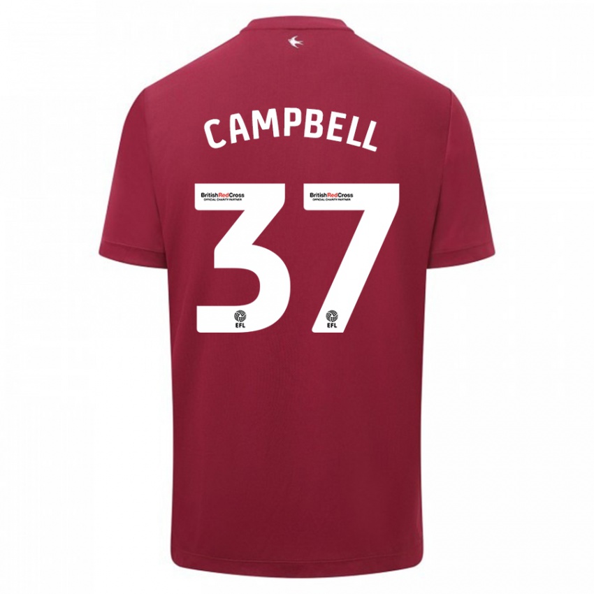 Homme Maillot Vontae Daley-Campbell #37 Rouge Tenues Extérieur 2023/24 T-Shirt Suisse