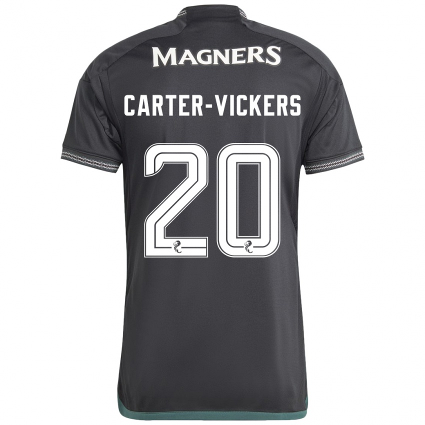 Homme Maillot Cameron Carter-Vickers #20 Noir Tenues Extérieur 2023/24 T-Shirt Suisse