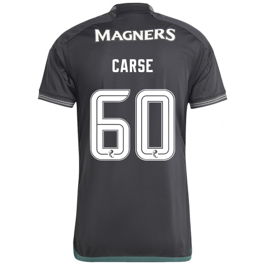 Homme Maillot Mackenzie Carse #60 Noir Tenues Extérieur 2023/24 T-Shirt Suisse
