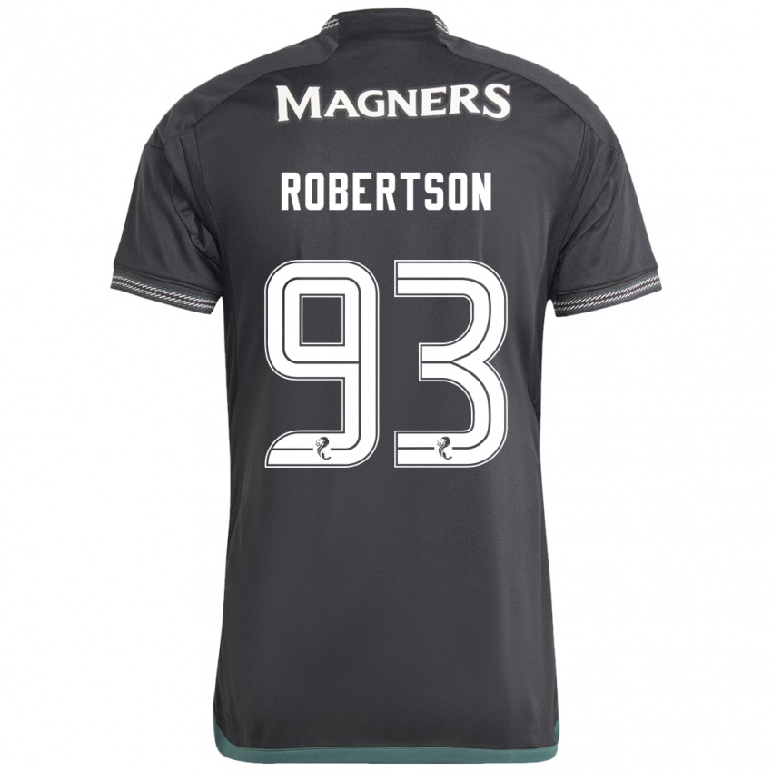 Homme Maillot Mitchell Robertson #93 Noir Tenues Extérieur 2023/24 T-Shirt Suisse