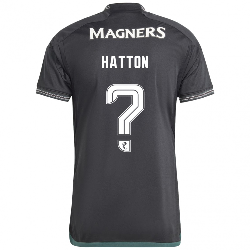 Homme Maillot Thomas Hatton #0 Noir Tenues Extérieur 2023/24 T-Shirt Suisse