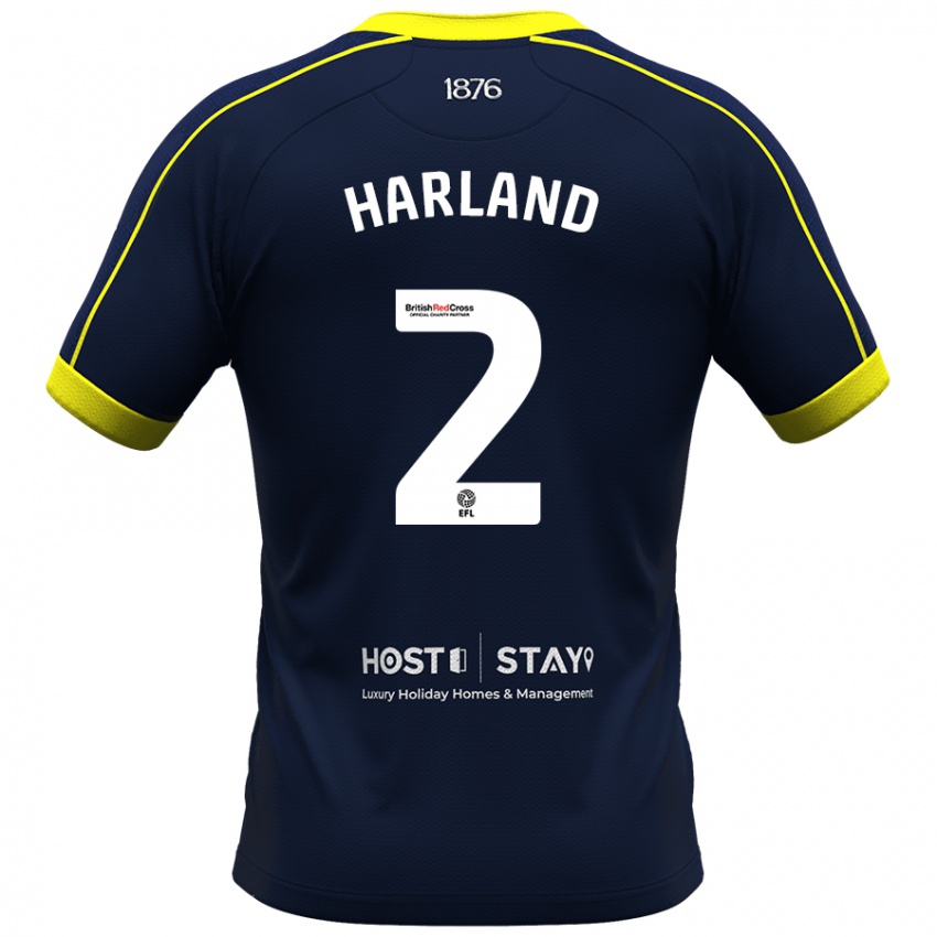 Homme Maillot Jane Harland #2 Marin Tenues Extérieur 2023/24 T-Shirt Suisse