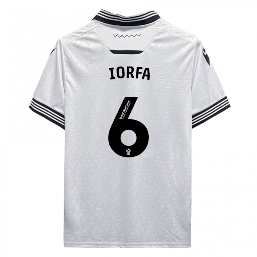 Herren Dominic Iorfa #6 Weiß Auswärtstrikot Trikot 2023/24 T-Shirt Schweiz