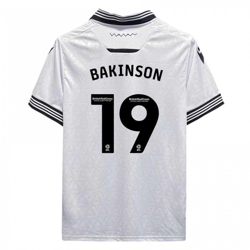 Herren Tyreeq Bakinson #19 Weiß Auswärtstrikot Trikot 2023/24 T-Shirt Schweiz