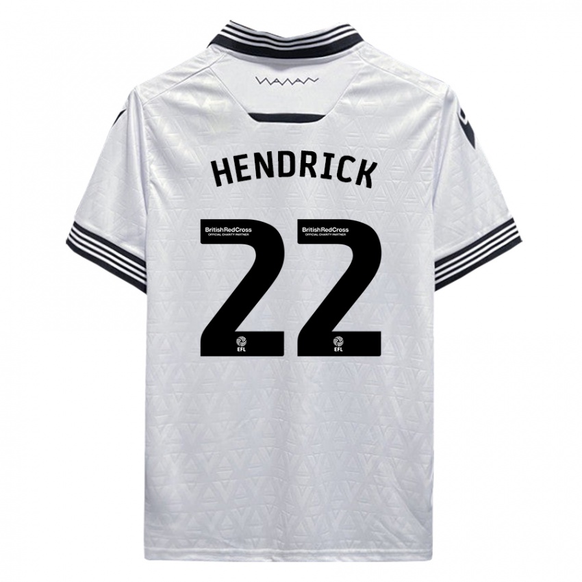 Herren Jeff Hendrick #22 Weiß Auswärtstrikot Trikot 2023/24 T-Shirt Schweiz