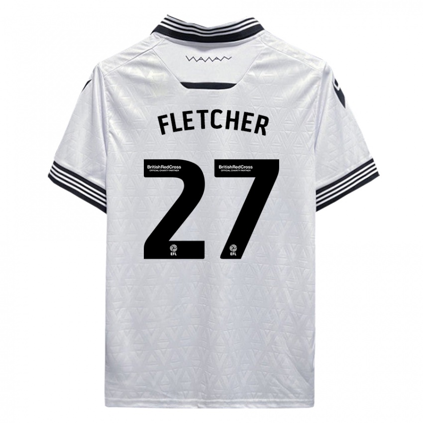 Herren Ashley Fletcher #27 Weiß Auswärtstrikot Trikot 2023/24 T-Shirt Schweiz