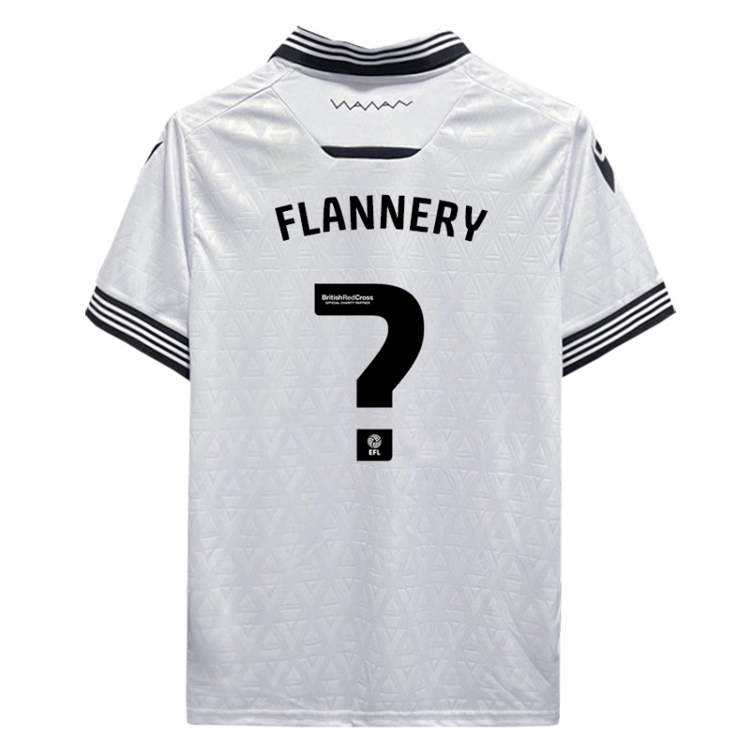 Herren Cian Flannery #0 Weiß Auswärtstrikot Trikot 2023/24 T-Shirt Schweiz