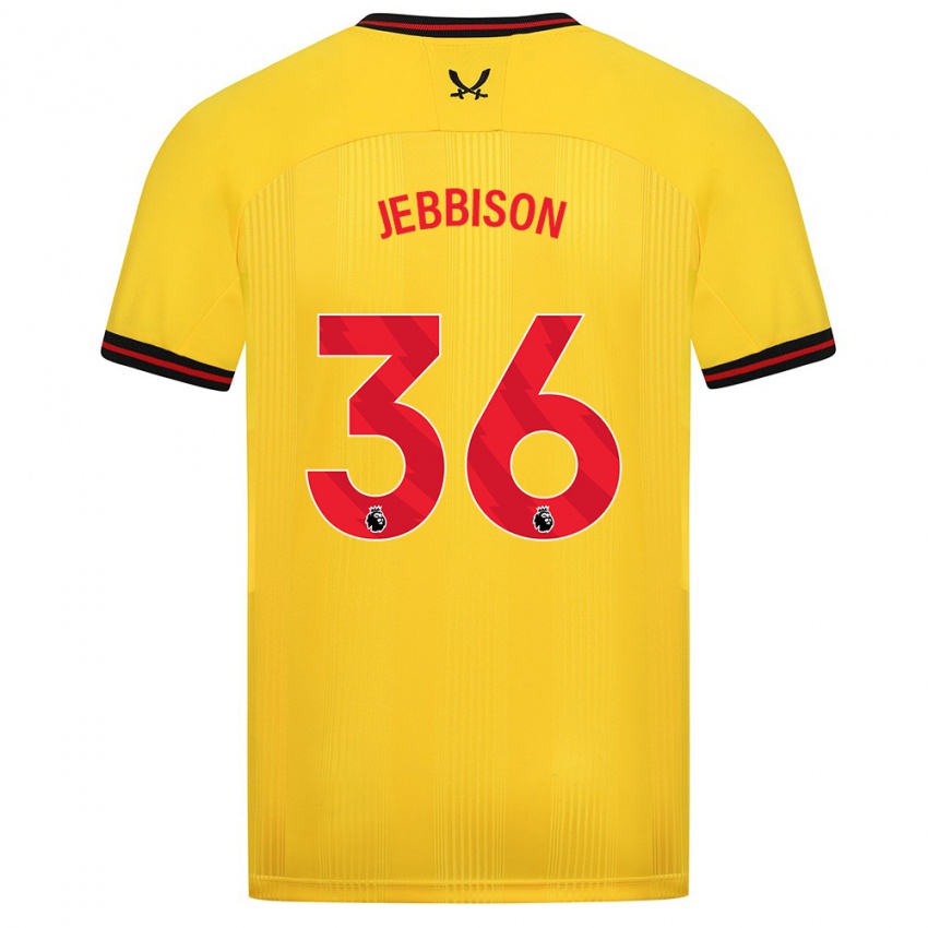 Herren Daniel Jebbison #36 Gelb Auswärtstrikot Trikot 2023/24 T-Shirt Schweiz