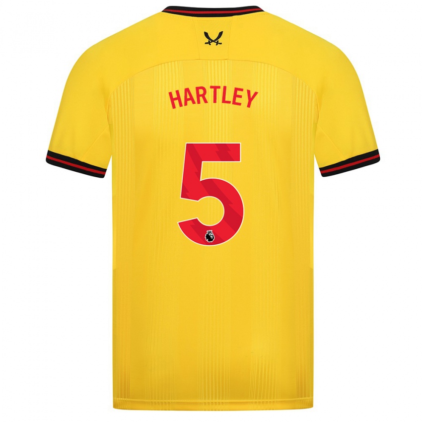 Herren Naomi Hartley #5 Gelb Auswärtstrikot Trikot 2023/24 T-Shirt Schweiz