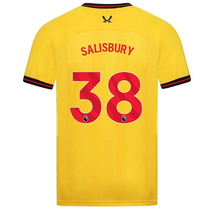 Herren Chloe Salisbury #38 Gelb Auswärtstrikot Trikot 2023/24 T-Shirt Schweiz