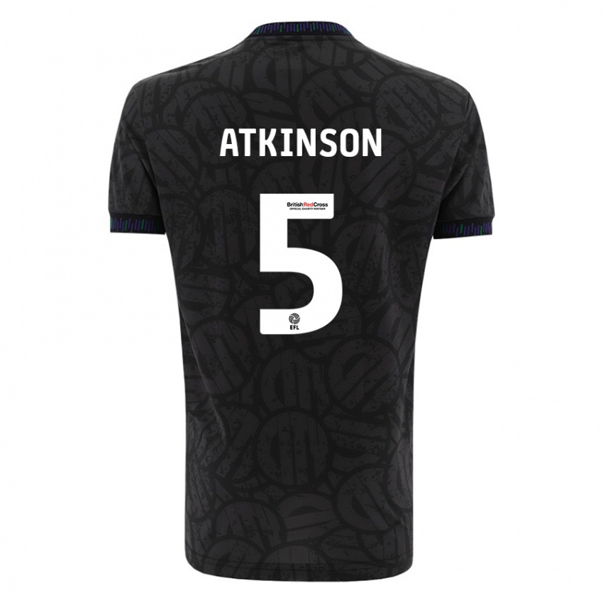 Herren Rob Atkinson #5 Schwarz Auswärtstrikot Trikot 2023/24 T-Shirt Schweiz