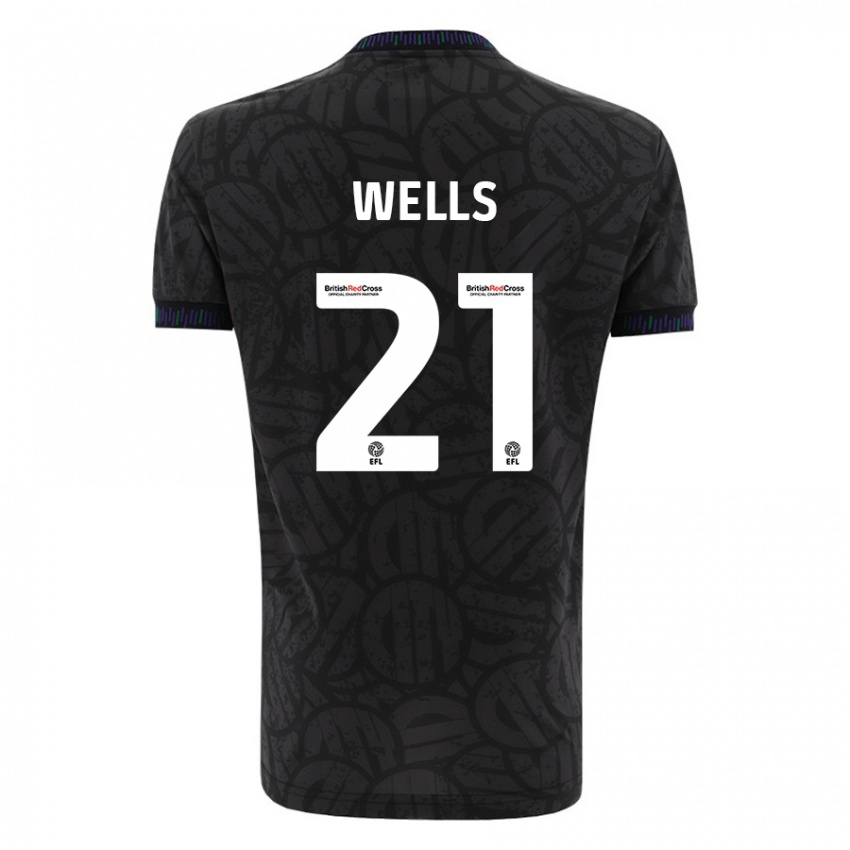 Herren Nahki Wells #21 Schwarz Auswärtstrikot Trikot 2023/24 T-Shirt Schweiz