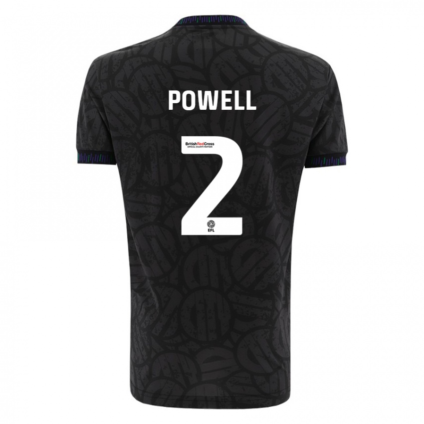 Herren Ella Powell #2 Schwarz Auswärtstrikot Trikot 2023/24 T-Shirt Schweiz