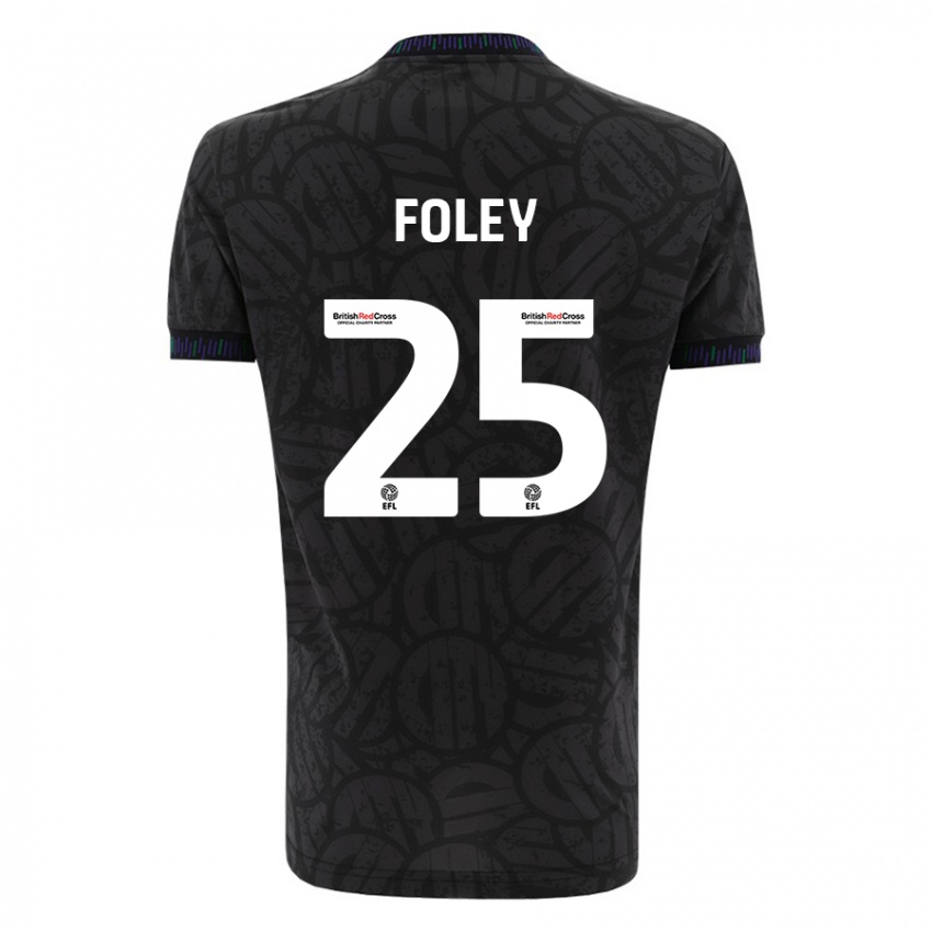 Herren Erin Foley #25 Schwarz Auswärtstrikot Trikot 2023/24 T-Shirt Schweiz