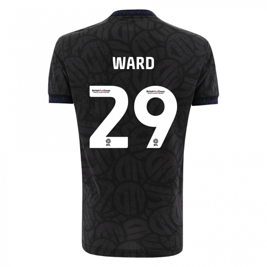 Herren Mari Ward #29 Schwarz Auswärtstrikot Trikot 2023/24 T-Shirt Schweiz