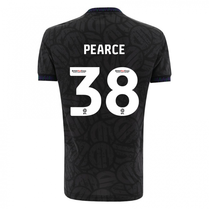 Herren Manon Pearce #38 Schwarz Auswärtstrikot Trikot 2023/24 T-Shirt Schweiz