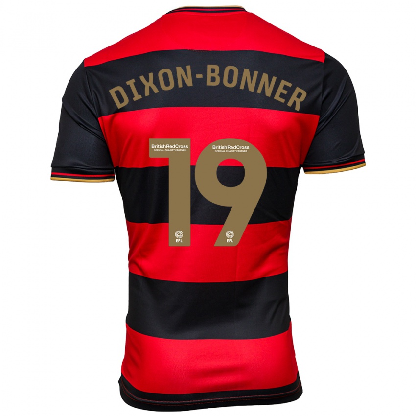 Homme Maillot Elijah Dixon-Bonner #19 Noir Rouge Tenues Extérieur 2023/24 T-Shirt Suisse