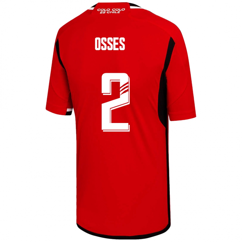 Herren Martina Osses #2 Rot Auswärtstrikot Trikot 2023/24 T-Shirt Schweiz