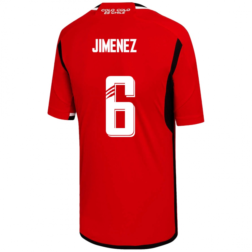 Herren Yastin Jiménez #6 Rot Auswärtstrikot Trikot 2023/24 T-Shirt Schweiz