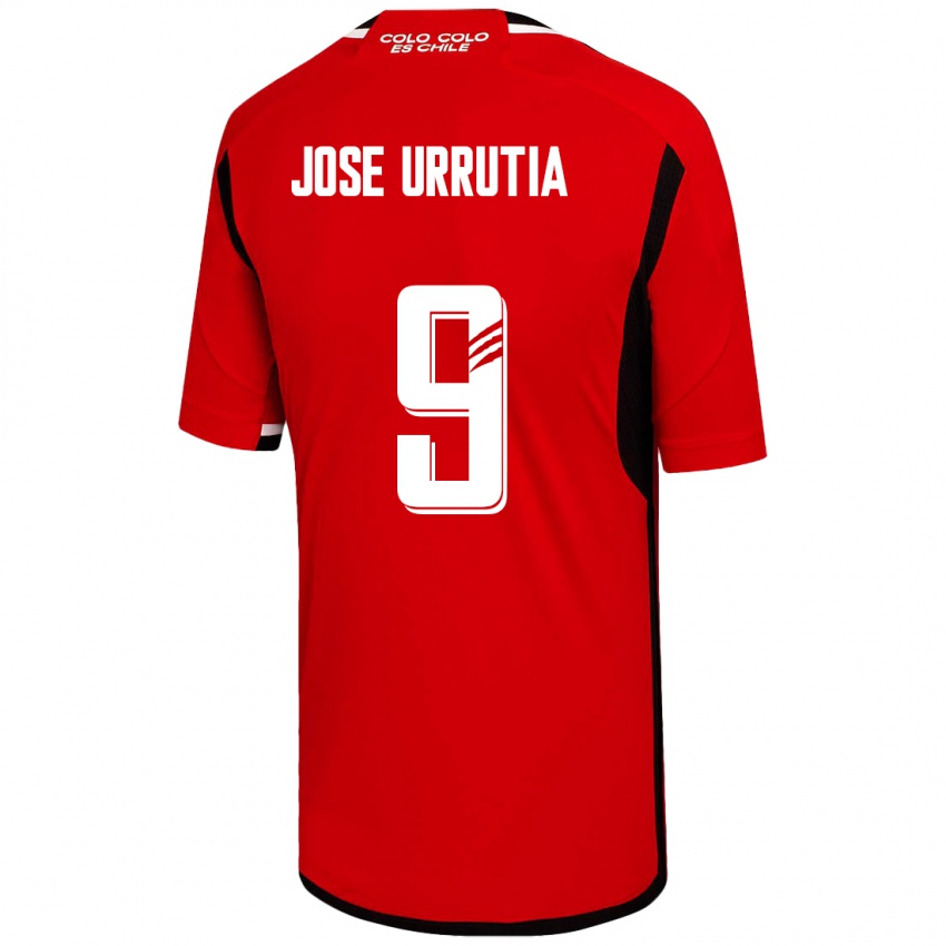 Herren María José Urrutia #9 Rot Auswärtstrikot Trikot 2023/24 T-Shirt Schweiz