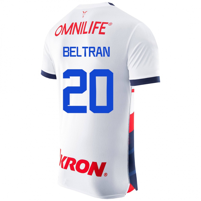 Herren Fernando Beltrán #20 Weiß Auswärtstrikot Trikot 2023/24 T-Shirt Schweiz